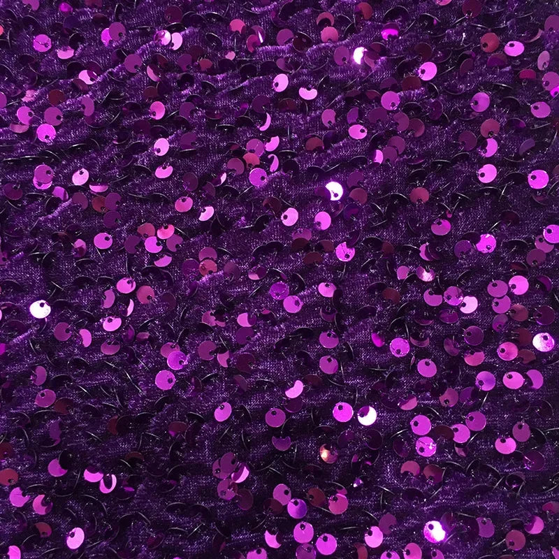 32-color Velvet Fabric 3mm Sequined Fabric Evening Dress Stage Costume Dress Fabrics For Sewing Tablecloth Headwear Accessories