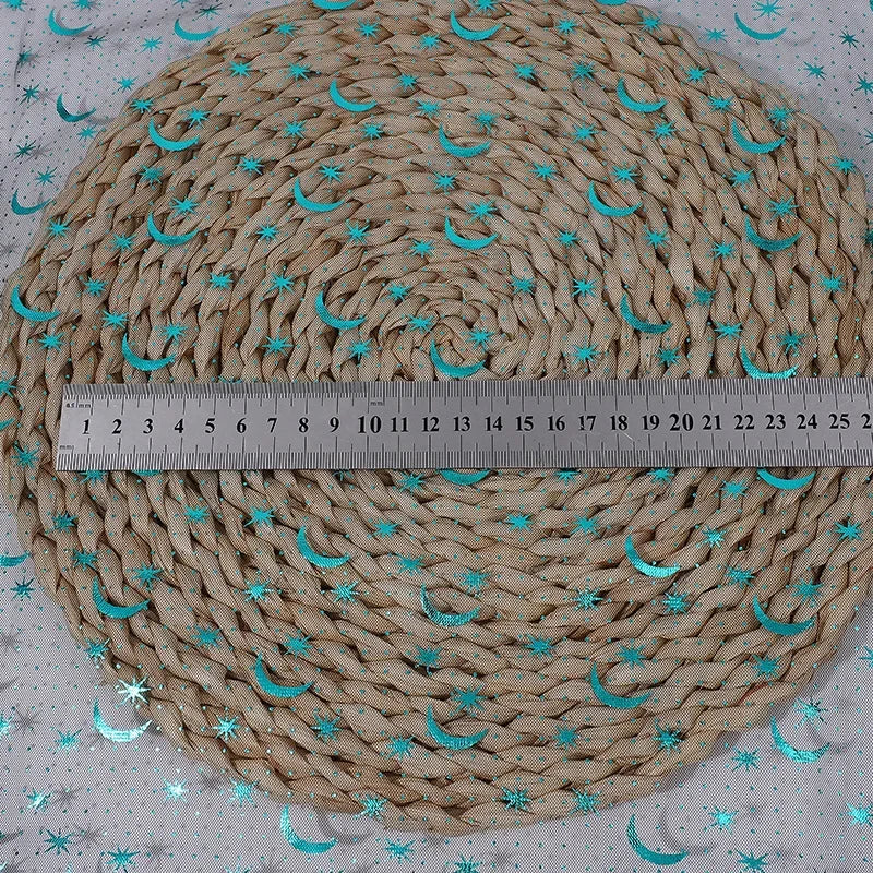 Green Star And Moon Yarn Bronzing Mesh Dress Childrens Clothing Accessories Flower Valentine's Day Gift Box Background Clothing