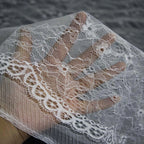 Tela de encaje hueco suave de 1,6 metros de ancho, accesorios hechos a mano para costura de ropa interior, tela decorativa.