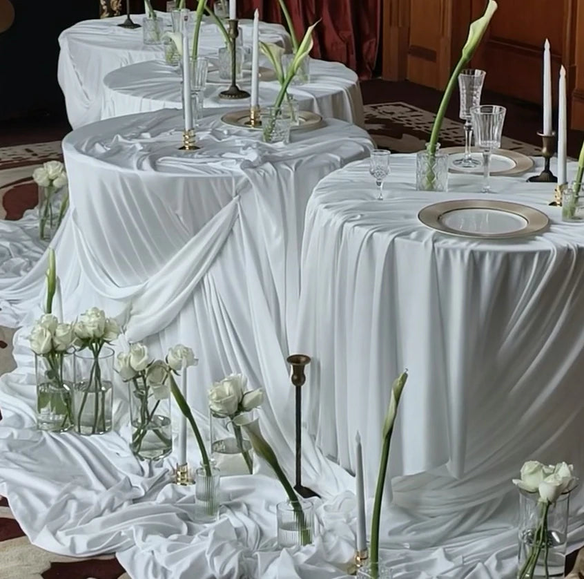 قماش حرير الحليب المرن الفاخر - مادة بطانة فستان الزفاف بعرض 150 سم