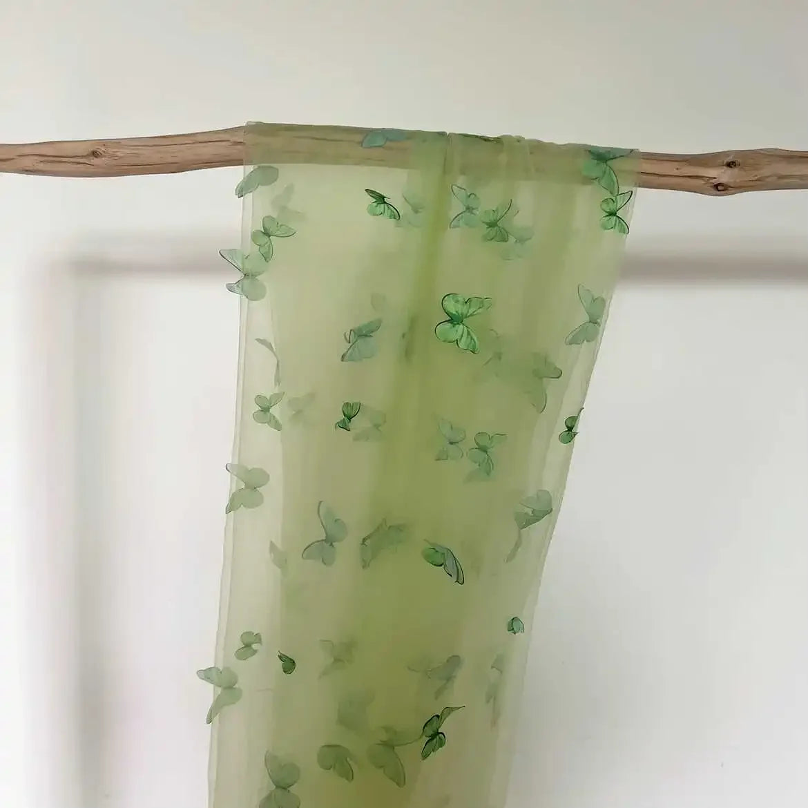 3D Butterfly Embroidered Lace Fabric - Net Gauze Material