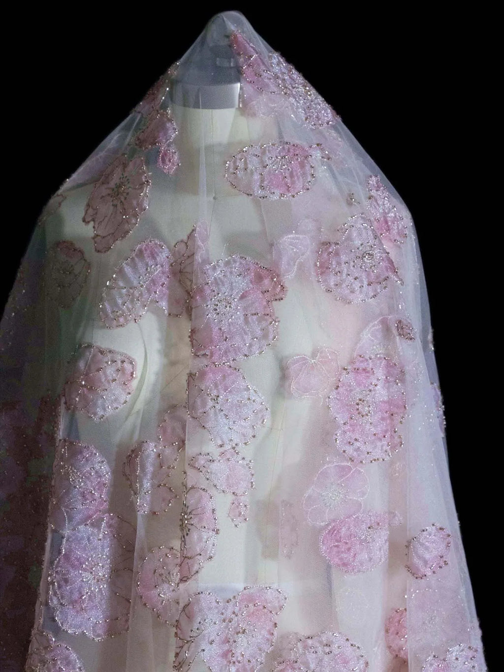 Flower Lace Organza - Elegant for Wedding Decoration & Veil