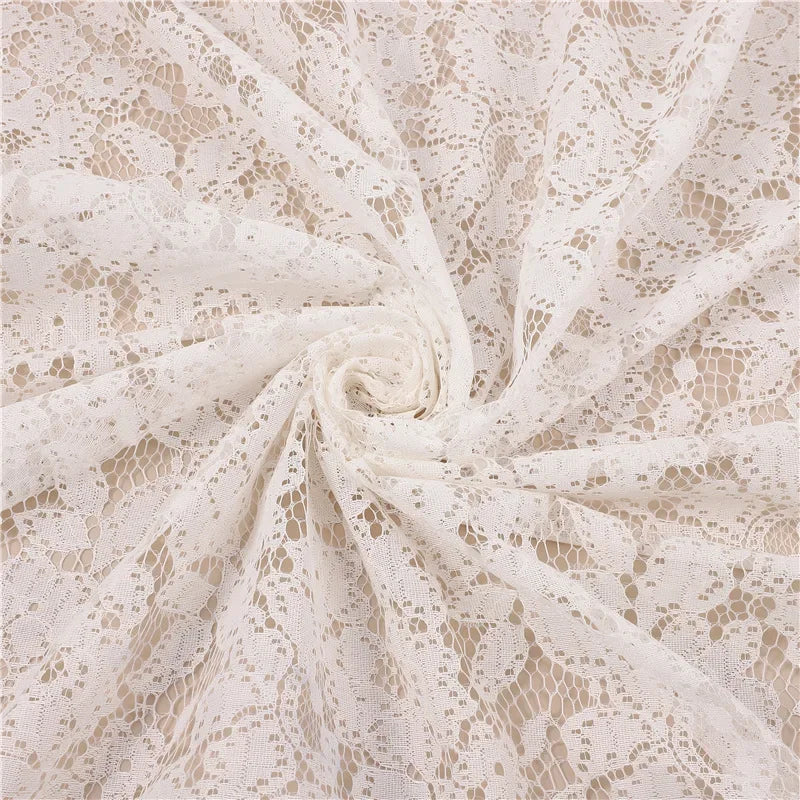 All Polyester Small Flower Lace Mesh Yarn Jacquard Mesh Breathable Soft Underwear Clothing Accessories Lolita Skirt Lace New