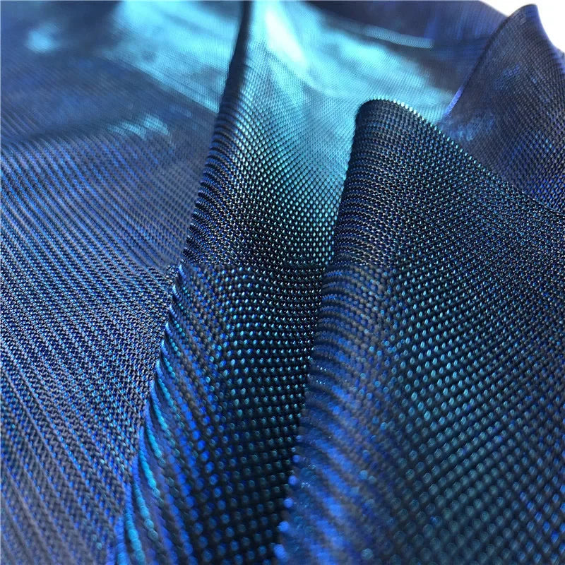 Color Changing Lurex Mesh Net Fabric - Shiny Iridescent Material