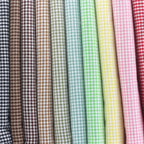 Multi-color 2mm small grid cotton fabric sewing doll clothing dress home textile tablecloth Head accessories fabric