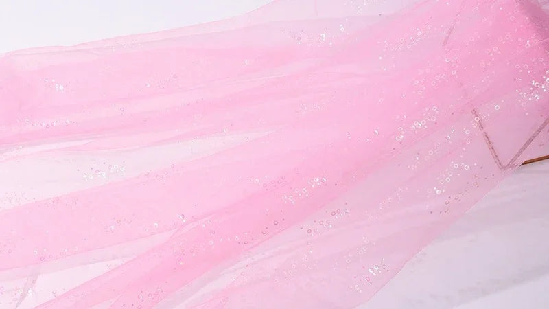 Mesh Knit Multi-color Mesh Yarn Designer Uses Children Princess Dresses Cute Dresses Headwear For DIY Wedding Formal Wear Fabric