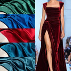 قماش مخملي لامع مرن ناعم من المخمل للخياطة فستان أريكة وسادة مفرش طاولة ستارة DIY نسيج منزلي