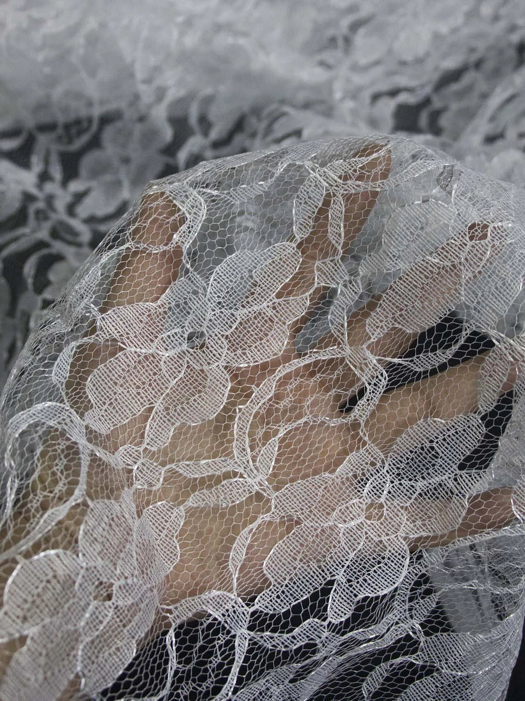 قماش دانتيل شبكي أبيض ناعم جديد لتصوير حفلات الزفاف، مفرش طاولة، ملابس أريكة، قماش ستائر