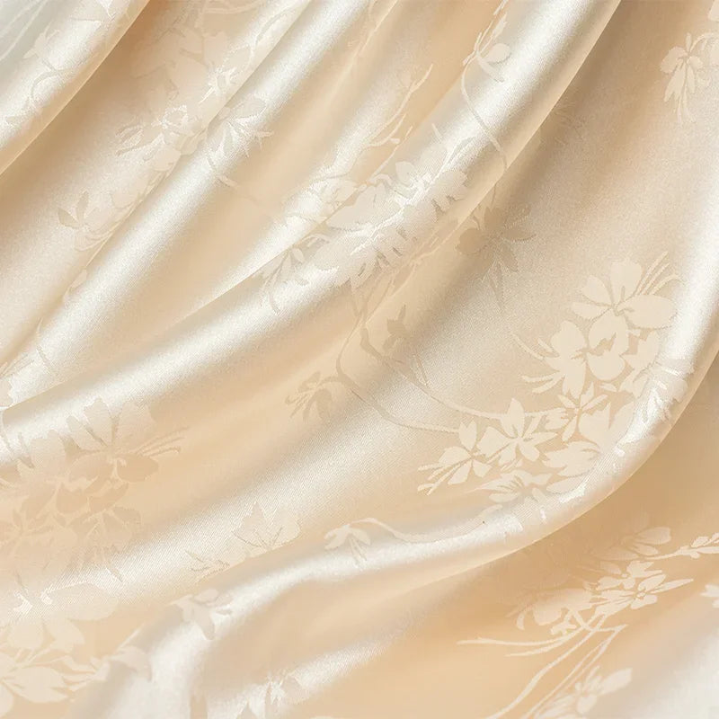 قماش ساتان أسيتات مقلد ناعم من الجاكار - خامة فاخرة، 145 سم