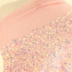 Colorful sequins, embroidered lace fabric, clothing accessories, dresses, children's clothing design, DIY handmade materials