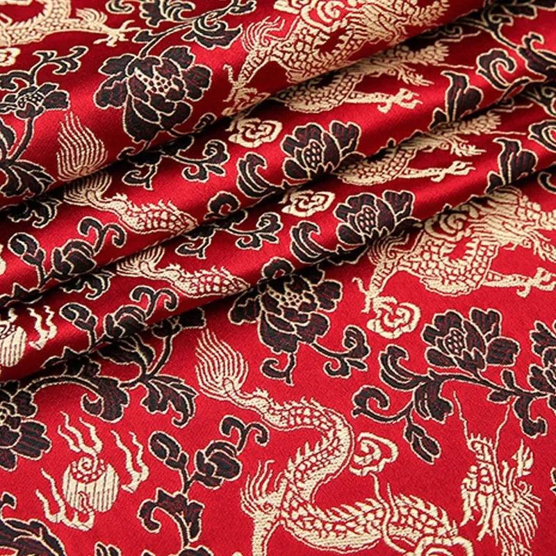 Dragon Motif Jacquard Brocade - Regal for Evening Gown & Designer Fashion