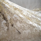 Color Block Embroidery Lace Fabric - Elegant Material 135cm - fabric photo 5