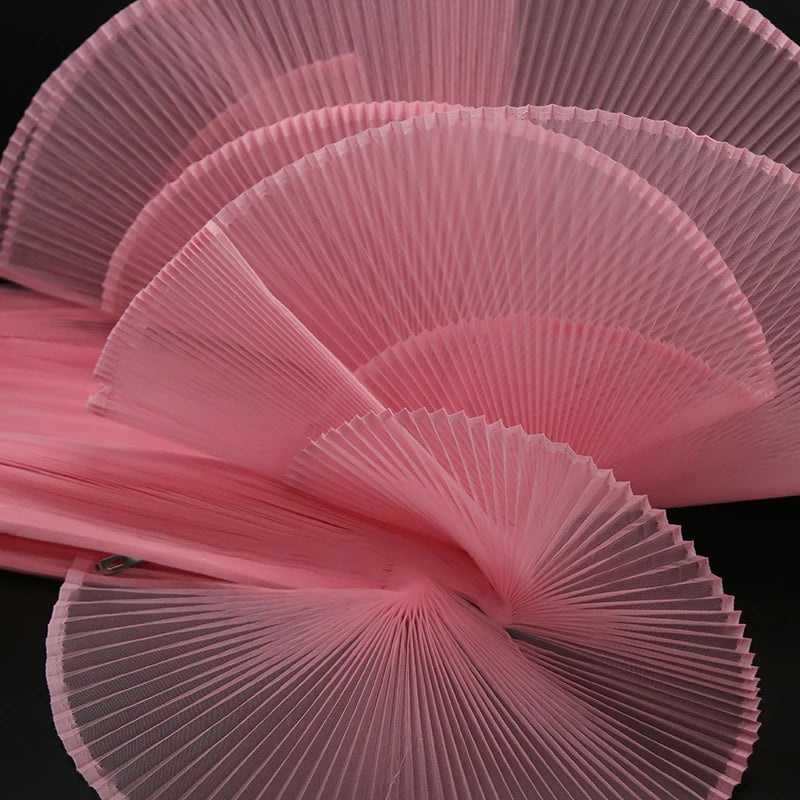 Hard mesh, large organ, hundred pleats, small pleats, fabric design, wedding decoration, space decoration, stage designer