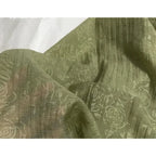 Soft Pleated Rose Fabric - Natural Fiber for Evening Gowns & Bridal