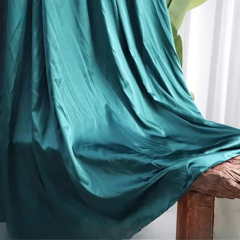 قماش حرير ساتان مرن - مادة ناعمة لامعة 145 سم