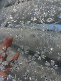 Snowflake Crystal Sequin Tulle - Sparkling Wedding & Holiday Fabric
