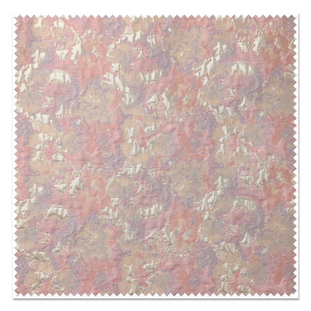 Oil Painting Style Gold Jacquard Relief Fabric - 3D Textured Material