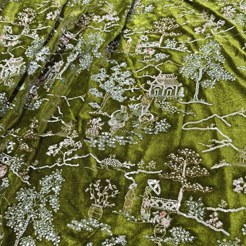 فستان رسمي فاخر من قماش مخملي مطرز بالخرز باللون الأسود والنبيذ الأحمر الفاخر، قماش مخملي ذهبي مطرز