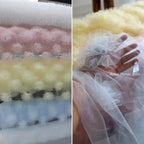 Tela de encaje de flores tridimensional dulce, tela de hilo de nube, tela para fotografía, decoración de fondo de boda, accesorios de fotografía