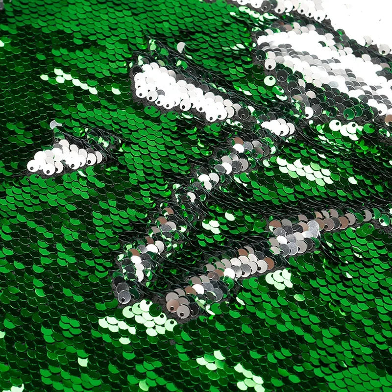 Double-sided folded 5-millimeter sequined fabric sewn evening dress stage costume background decoration diy fabric