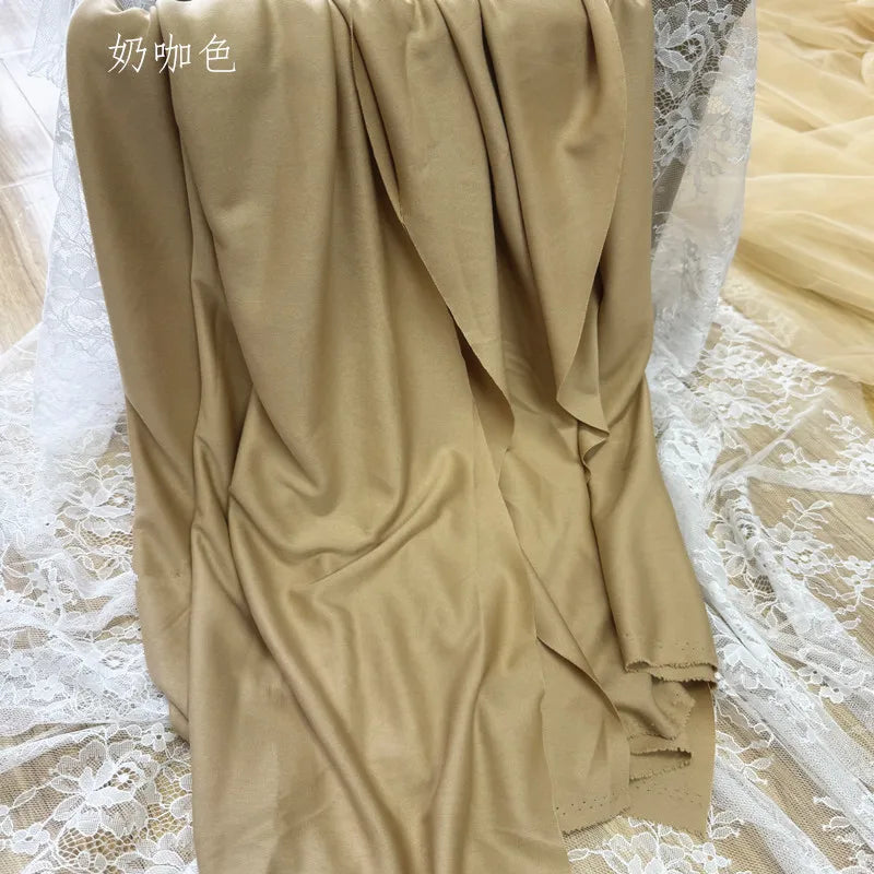 قماش حرير الحليب المرن الفاخر - مادة بطانة فستان الزفاف بعرض 150 سم