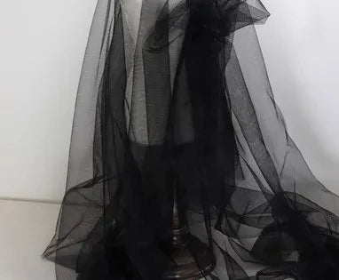 Tela de malla de gasa ligera con efecto niebla, hilo de tul azul suave, velo de fondo DIY, vestido de novia, tul de hadas, material de decoración nupcial