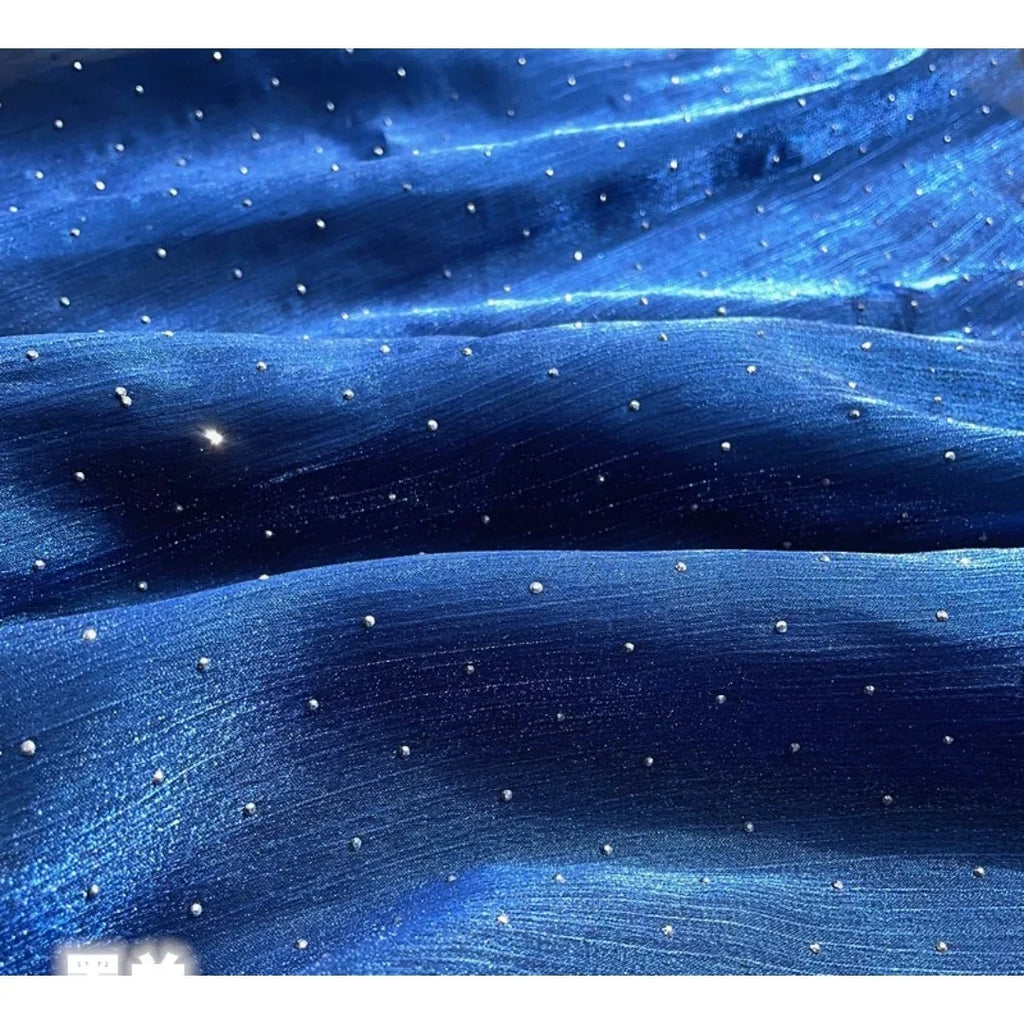 فستان زفاف نسائي مسائي بتصميم سماء مرصعة بالنجوم بتصميم زهرة جليدية من الساتان الأكثر مبيعًا