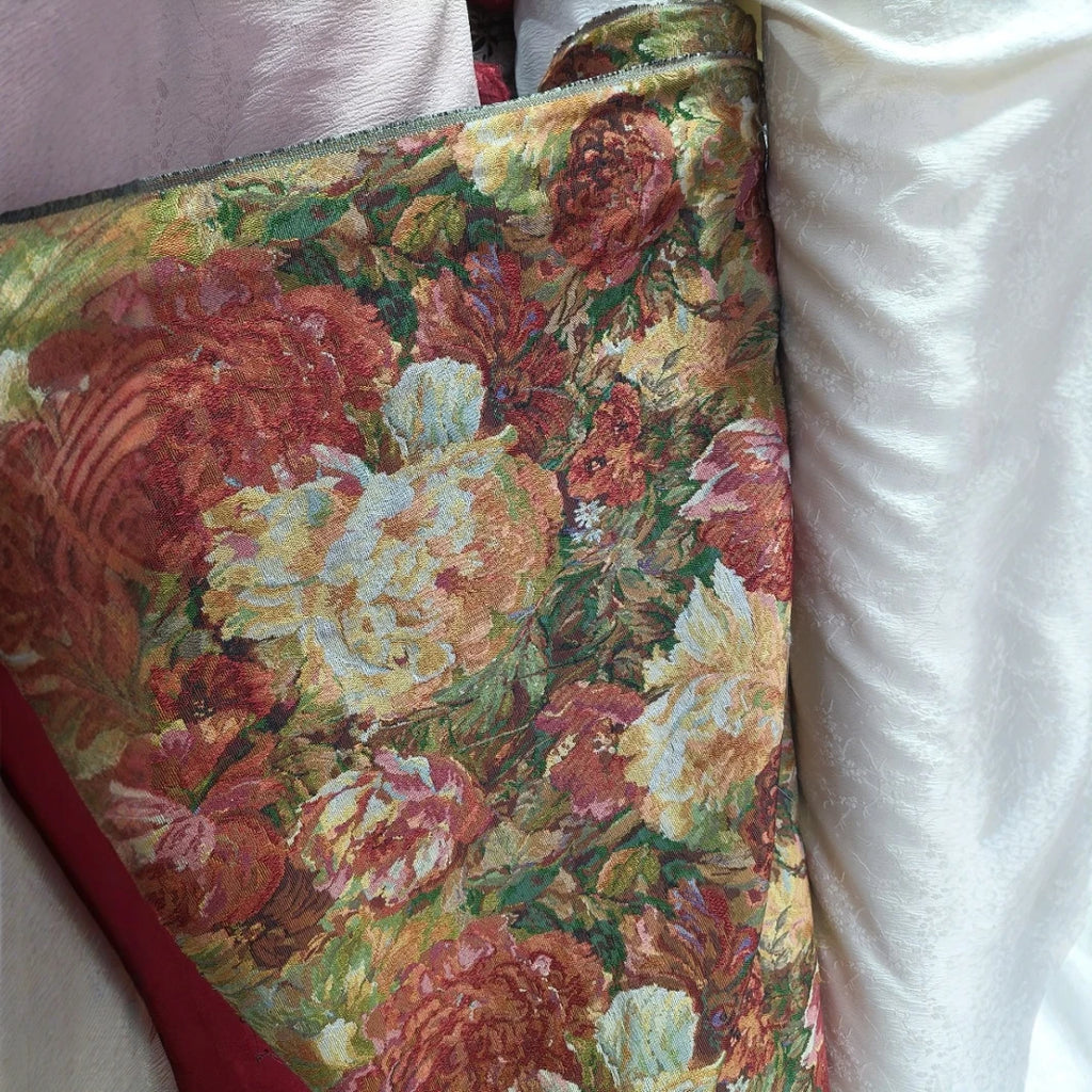 Tela estilo pintura al óleo, tela jacquard, tela de alta gama, bolsa, falda, tela de diseñador, bricolaje, hecho a mano