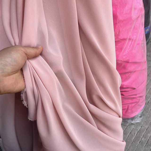 قماش شيفون للفساتين والتنانير والقمصان والملابس والديكورات ومشاريع الخياطة اليدوية، باللون الوردي والأرجواني