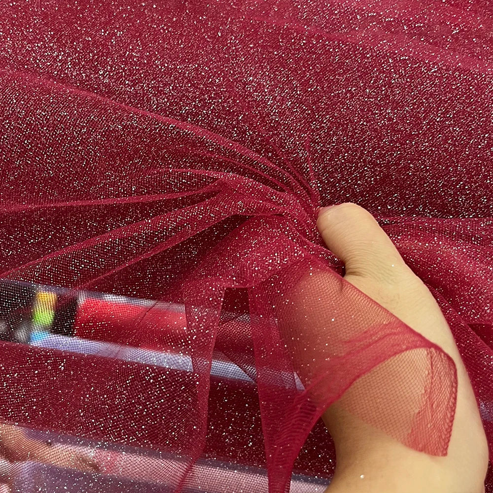 Blue Red Sequin Tulle - Sparkling for Wedding Veils & Children's Dresses
