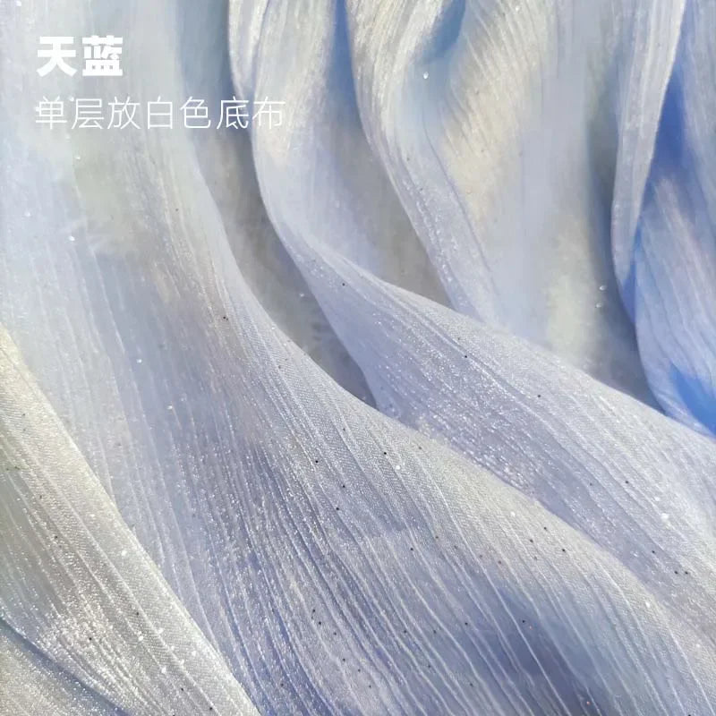 قماش التول اللامع - شبكة شفافة لامعة لفساتين الحفلات وديكورات المناسبات