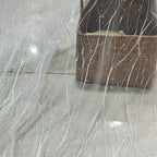 White hot stamping fabric wedding creative sign in table black glitter sequin mesh wedding dress designer clothing fabric