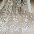 Sequin Branch Embroidered Lace - Glamorous for Bridal & Couture