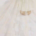 Elastic Floral Wedding Dress With Lace Jacquard Fabric Suspender Skirt Lingerie Fabric Homemade Veil Designer Mesh Fabric