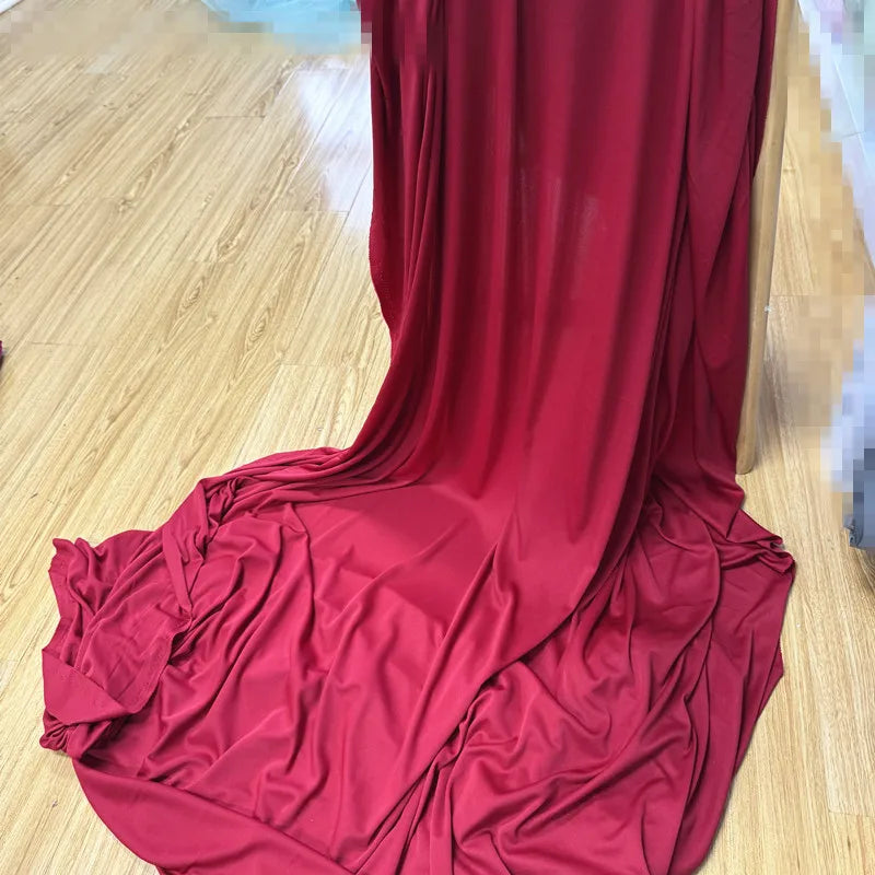 قماش حرير الحليب المرن الفاخر - مادة بطانة فستان الزفاف بعرض 150 سم