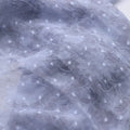 Light Gray Daisy Bubble Jacquard Chiffon Fabric - Plush Polka Dots Material