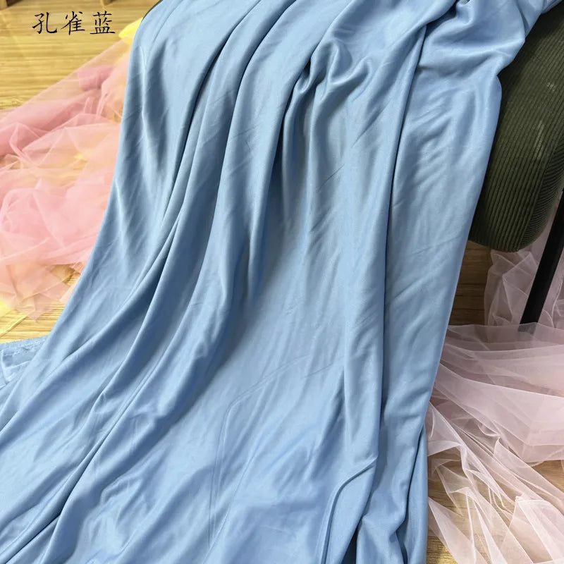 Orange Yellow Gold Coffee Milk Silk Stretch Fabric Roll Width 150cm for Wedding Home Decor Backdrop Drape Goblet Garment