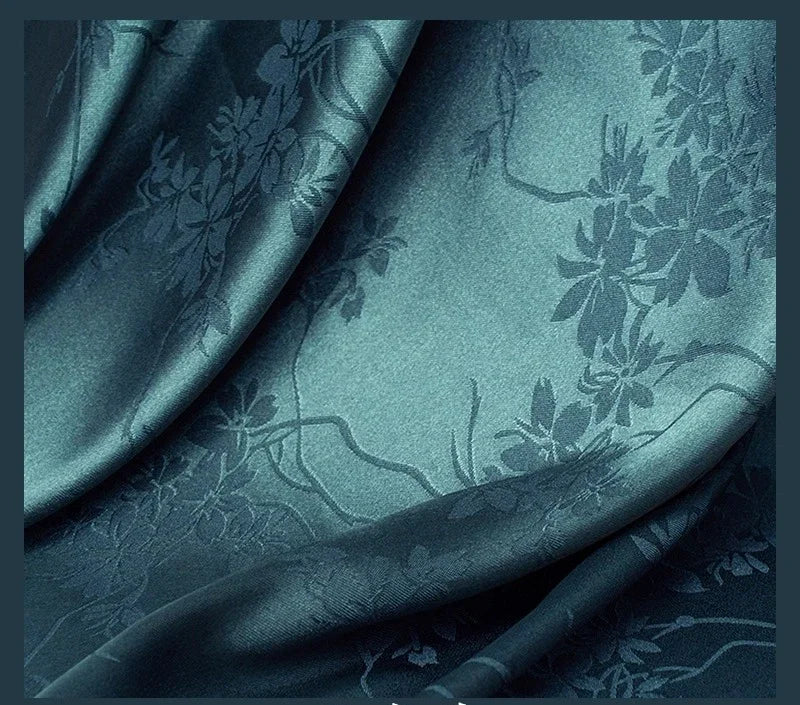 قماش ساتان أسيتات مقلد ناعم من الجاكار - خامة فاخرة، 145 سم