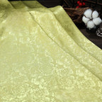 Exquisita tela de satén de seda jacquard, ideal para vestidos de novia, vestidos de noche, alta costura, proyectos de manualidades, elegante y atemporal.