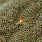 Tela de malla color albaricoque intenso con diseño de diamantes para decoraciones de fondos de cosplay y accesorios de diseño, material transpirable para bricolaje