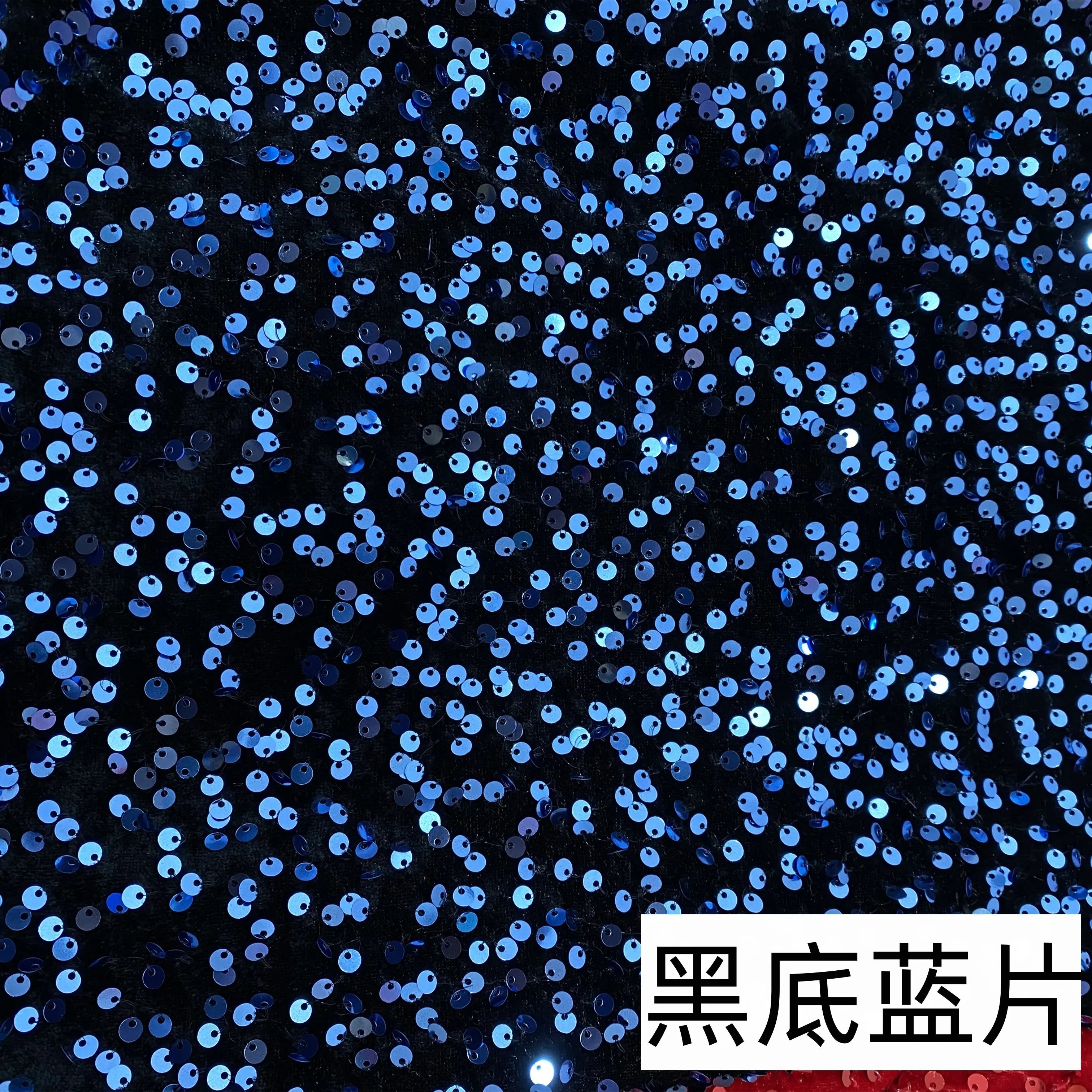 Luxe Sparkle Velvet Sequin Fabric for Party Dresses & Stage Costumes