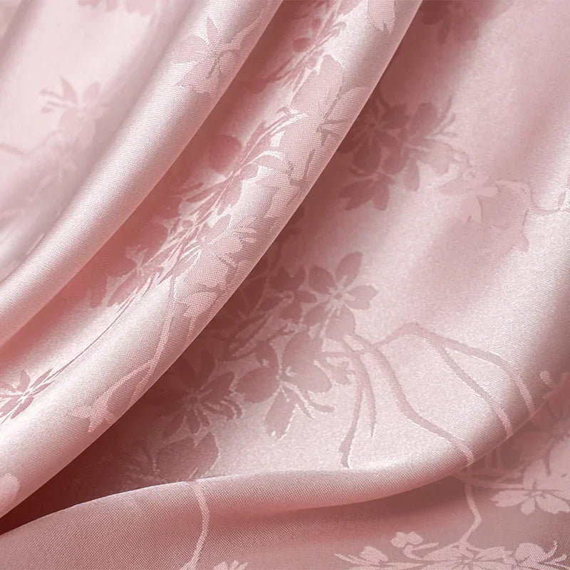 قماش ساتان أسيتات مقلد ناعم من الجاكار - خامة فاخرة، 145 سم