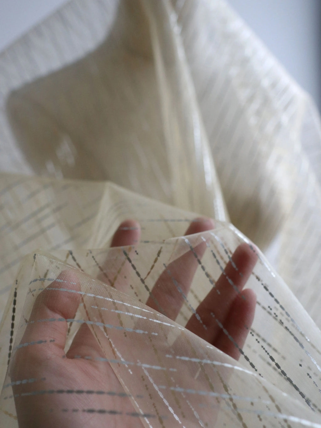 ختم ساخن نمط النيزك الإبداعي شفاف غزل صلب DIY فستان سهرة تصميم ديكور مادة نسيج غزل صلب