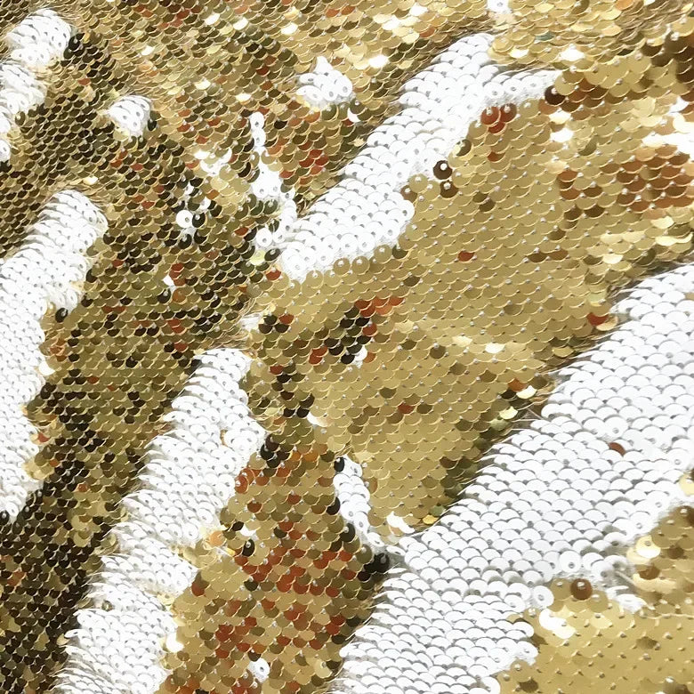 Double-sided folded 5-millimeter sequined fabric sewn evening dress stage costume background decoration diy fabric