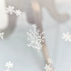 Velo de novia de malla blanca con bordado de copos de nieve de alta gama, accesorio decorativo para vestido de moda.