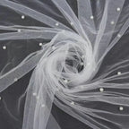 Encrypted soft pearl net fabric suitable for wedding dresses formal gowns headscarves and handmade DIY clothing fabrics