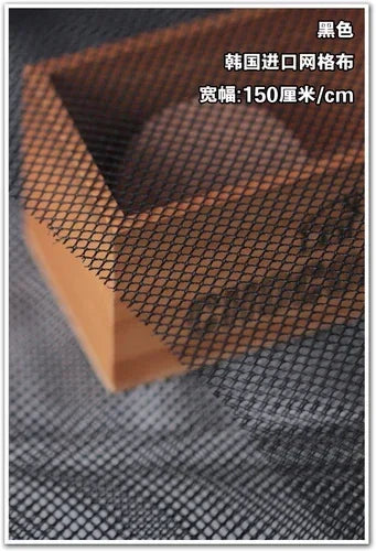 Single-color thickened mesh fabric polyester fabric sewn bags collage bags DIY handmade fabric
