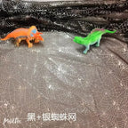 Tela de araña de malla transparente con estampado en caliente para Halloween, costura de ropa infantil, decoración de ambientes DIY