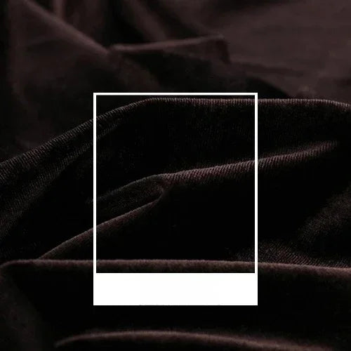 High Quality Velvet Solid Color Elastic Fabric - Luxurious Material 150cm