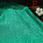 Exquisita tela de satén de seda jacquard, ideal para vestidos de novia, vestidos de noche, alta costura, proyectos de manualidades, elegante y atemporal.